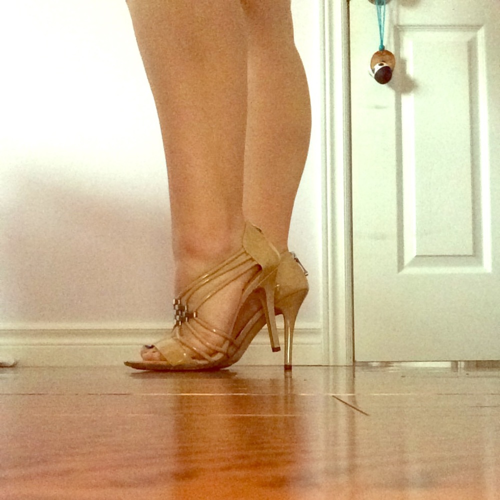 Tan Micheal Kors high heels